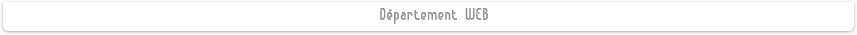 Département WEB